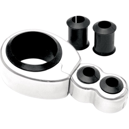 Motion Pro Cable Clamp 1"-1 1/8" Dual Throttle/Clutch Chrome 11-0044_445006