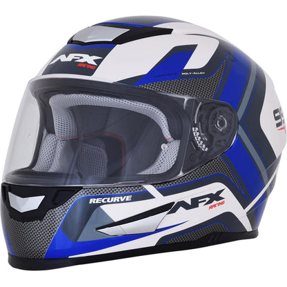 AFX FX-99 Helmet - Recurve - Pearl White/Blue - Small 0101-11121_247158