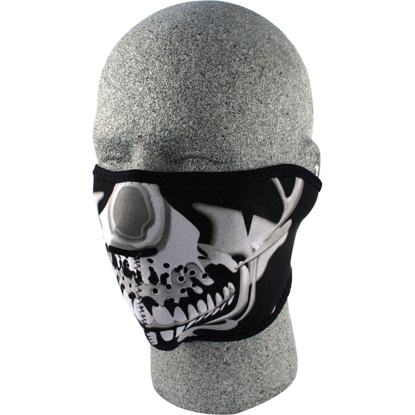 Zan Half Face Mask Chrome Skull WNFM023H_249845