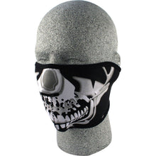 Zan Half Face Mask Chrome Skull WNFM023H_249845