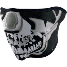Zan Half Face Mask Chrome Skull WNFM023H_501856