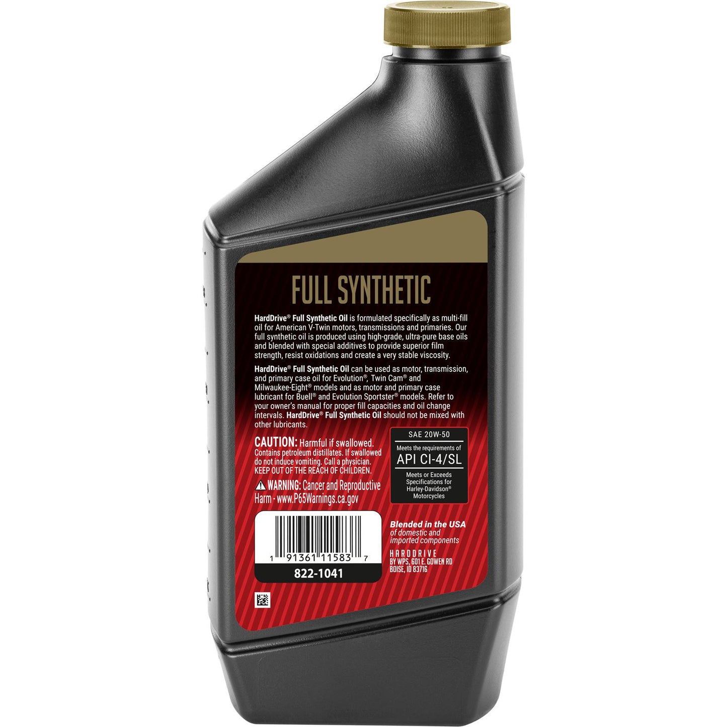 Harddrive Full Synthetic Engine Oil 20W-50 - 1/Quart 2845-042E_1009267