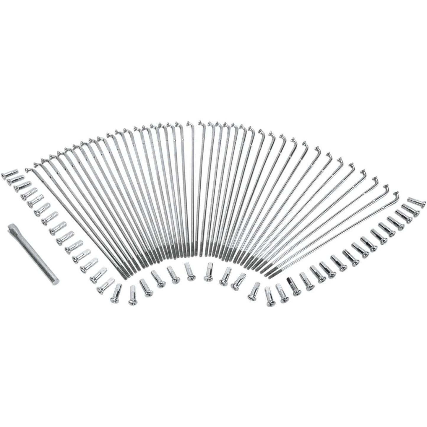 Drag Specialties Spoke Set Drop Center Stainless Steel 19" 0211-0122_250768