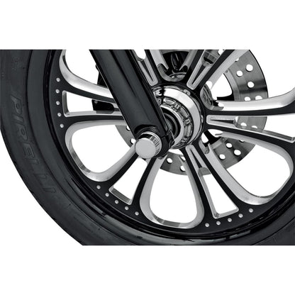 Drag Specialties Axle Caps - Chrome - Front - 00-07 FLH/FLT 0309-0217_251023