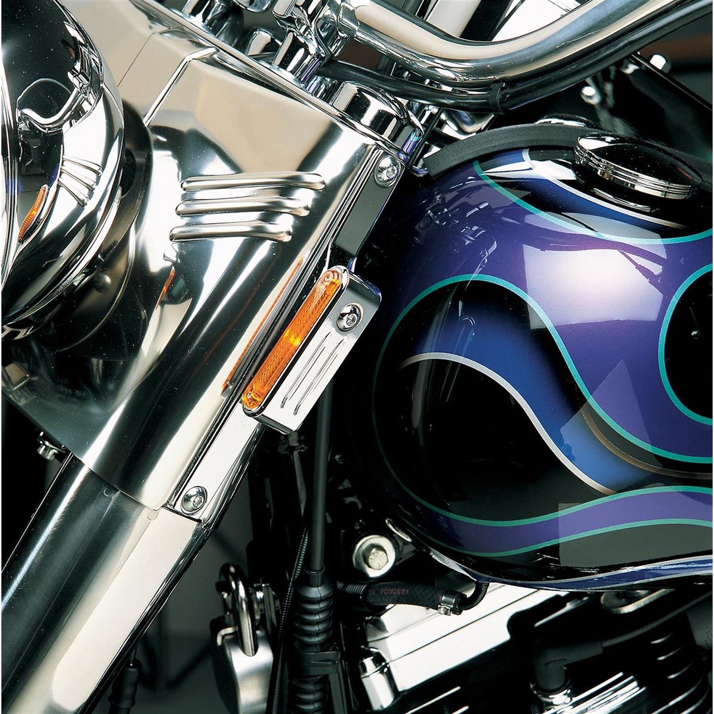 Drag Specialties Turn Signal Mount For FLST - Chrome DS-280230_251136