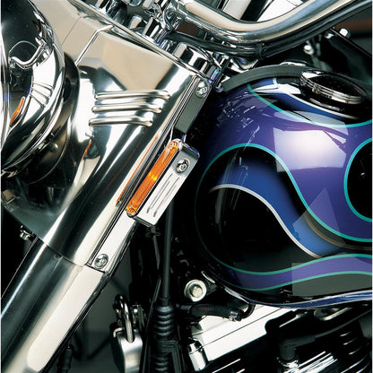 Drag Specialties Turn Signal Mount For FLST - Chrome DS-280230_251136