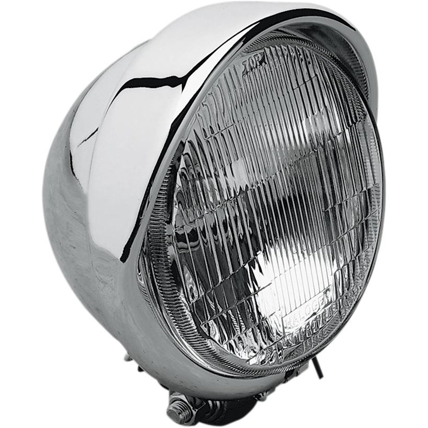 Drag Specialties H-4 Headlight with Visor- 5-3/4" - Chrome DS-280095_251149