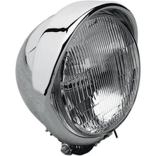 Drag Specialties H-4 Headlight with Visor- 5-3/4" - Chrome DS-280095_251149