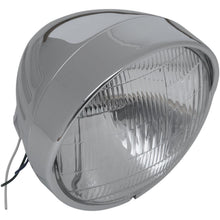 Drag Specialties Headlight with Visor 6-1/2" - Grooved DS280033_251165