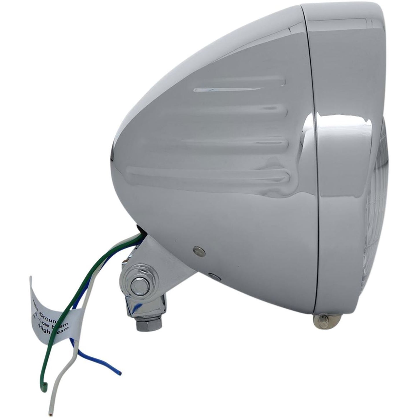 Drag Specialties Headlight with Visor 6-1/2" - Grooved DS280033_251166