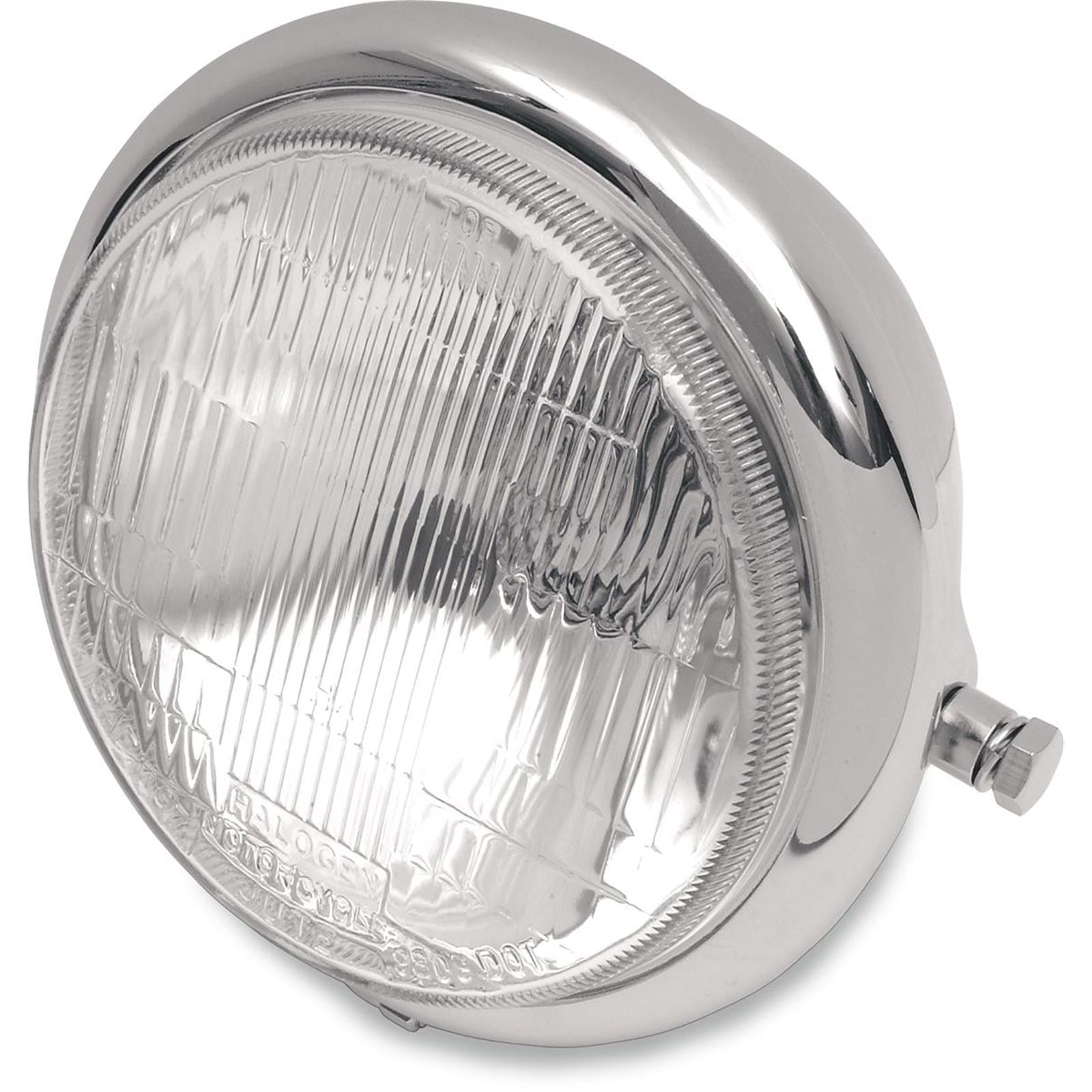 Drag Specialties Side Mount H4 Headlight - 5-3/4" - Chrome DS-280036_251168