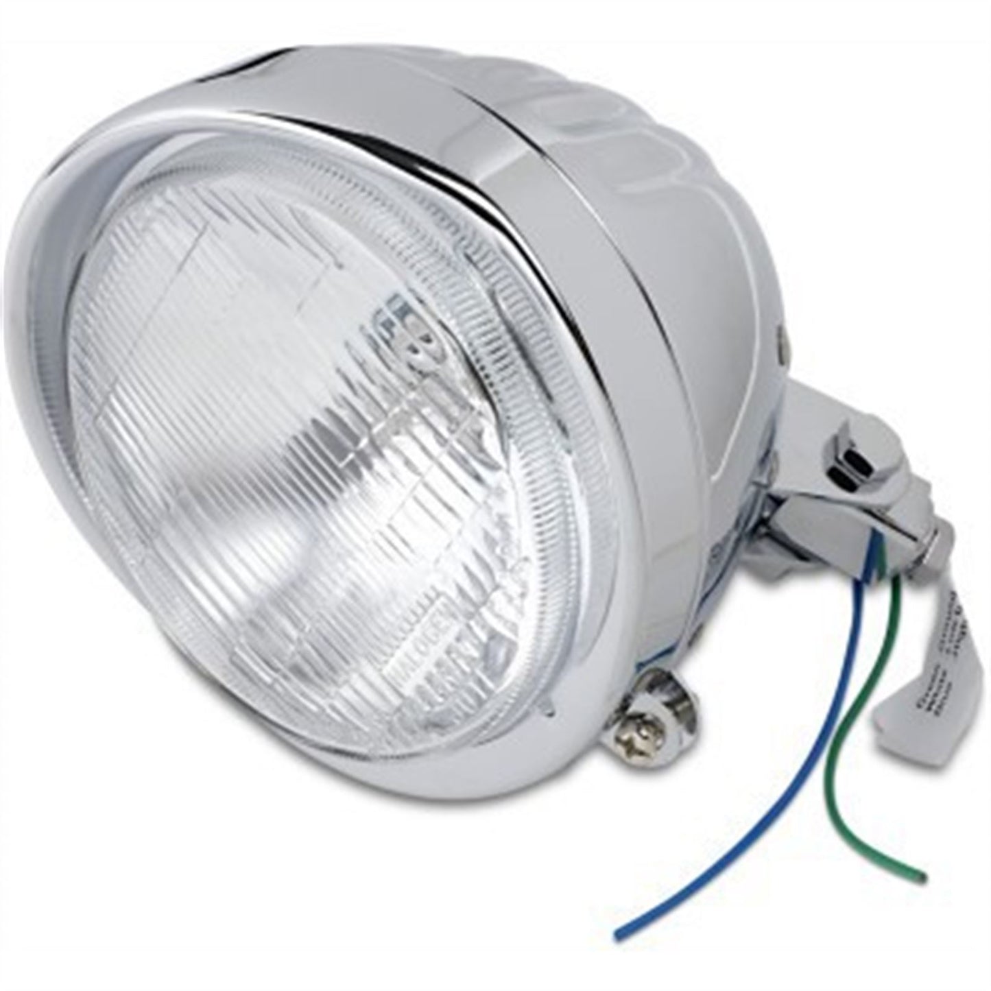 Drag Specialties Headlight with Visor 5-3/4" - Grooved DS-280000_980055