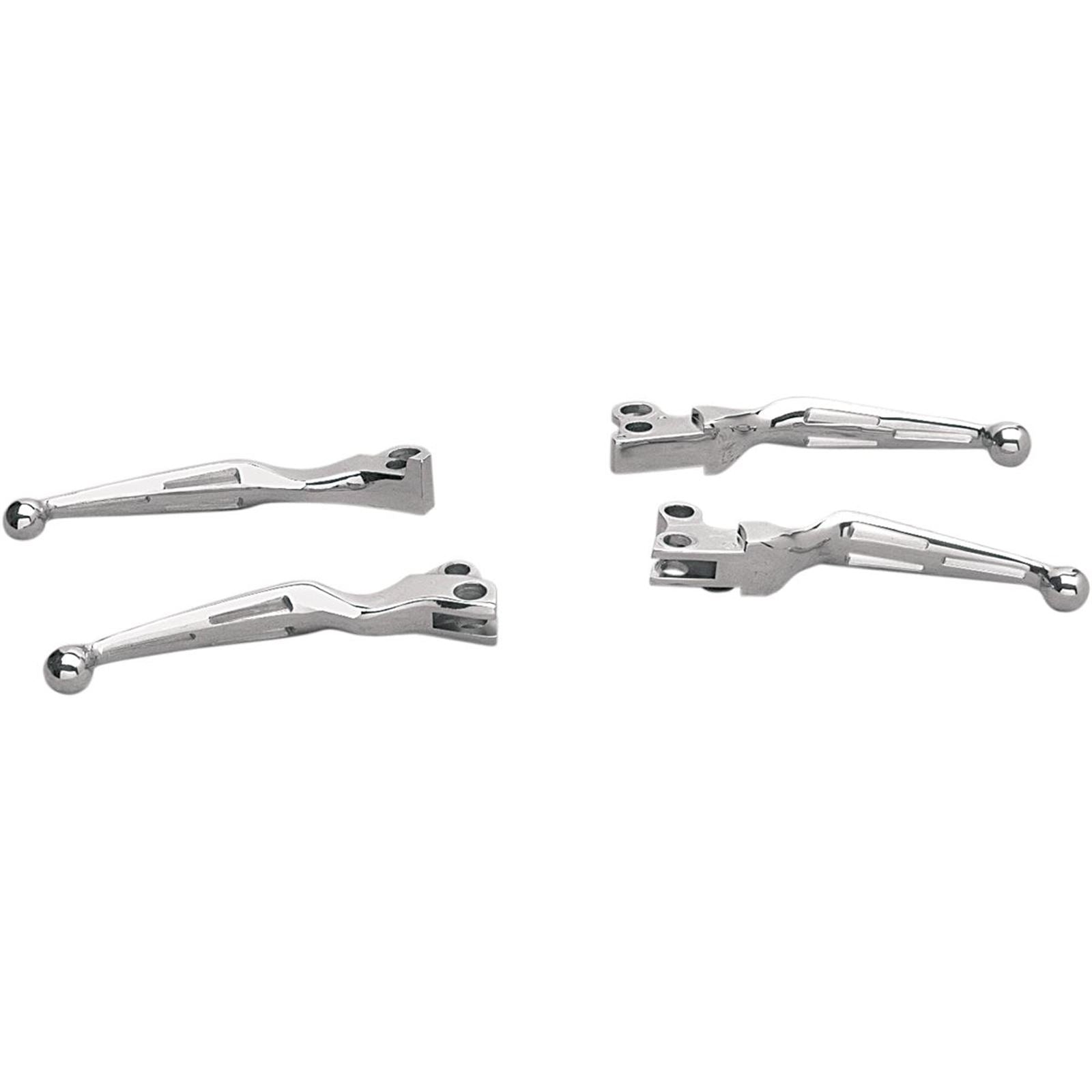 Drag Specialties Chrome Slotted Levers DS-273138_251323