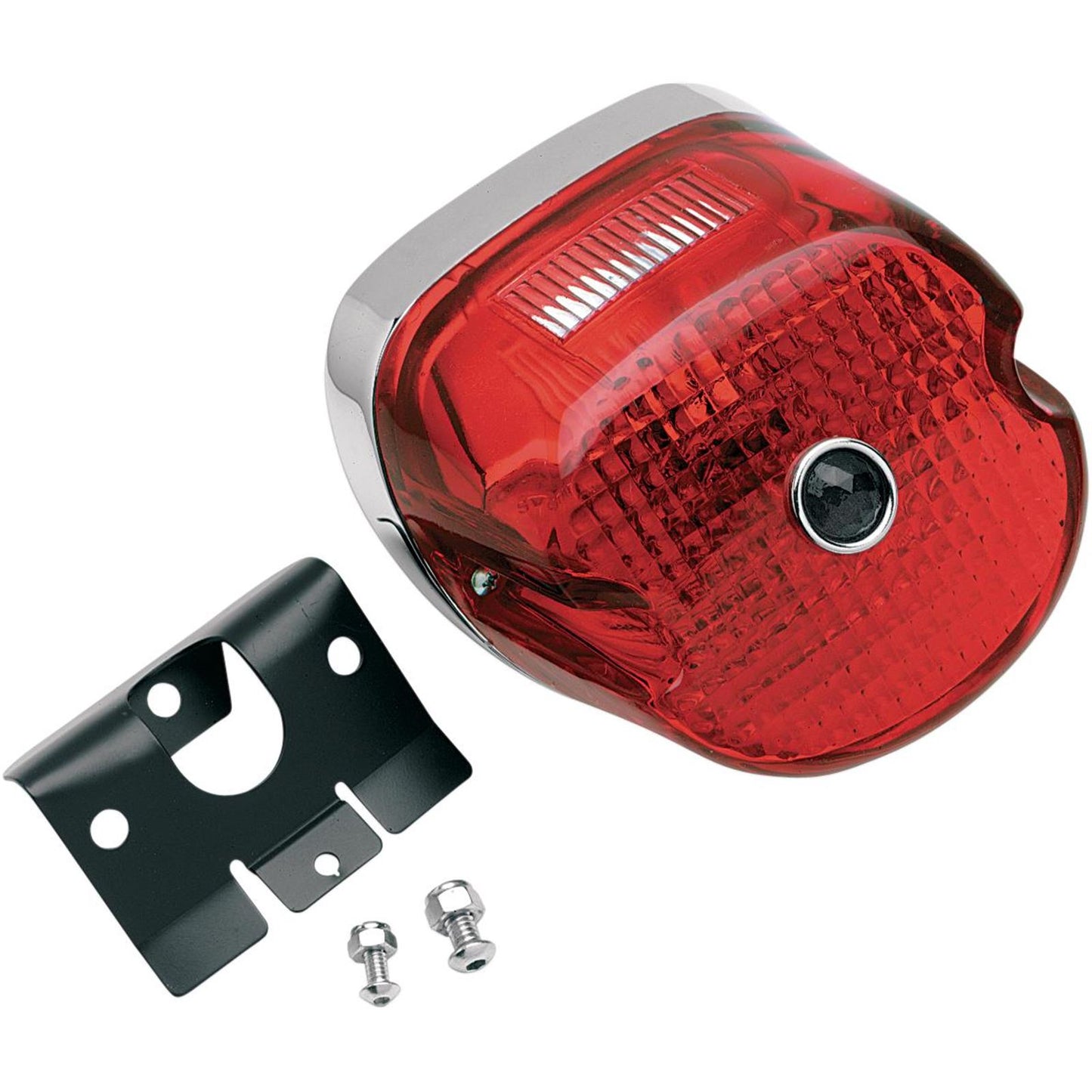 Drag Specialties Blue Dot Taillight for 73-17 Harley Davidson DS-272199_251341