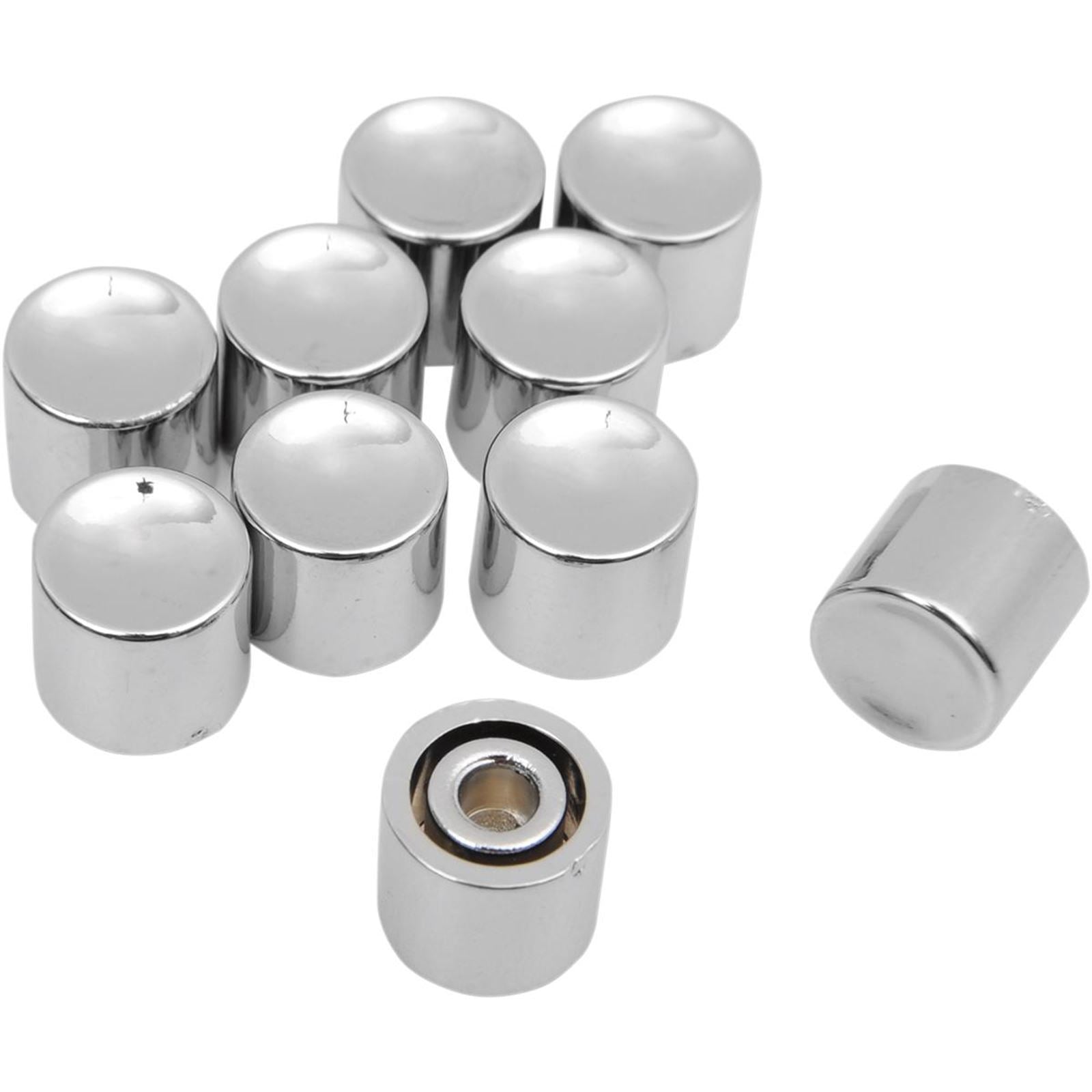 Drag Specialties Chrome Long Turn Signal Button Cap DS-272155_251352