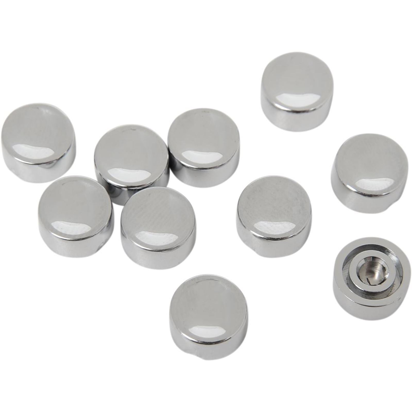 Drag Specialties Chrome Short Horn/Start Button Cap DS-272154_251367