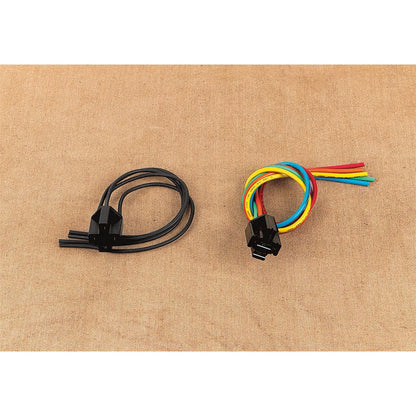 Drag Specialties Relay Socket Assembly - Black Wires DS272095_251393