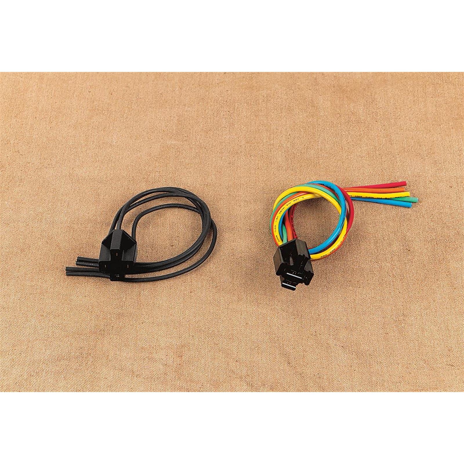Drag Specialties Relay Socket Assembly - Colored Wires DS272096_251395