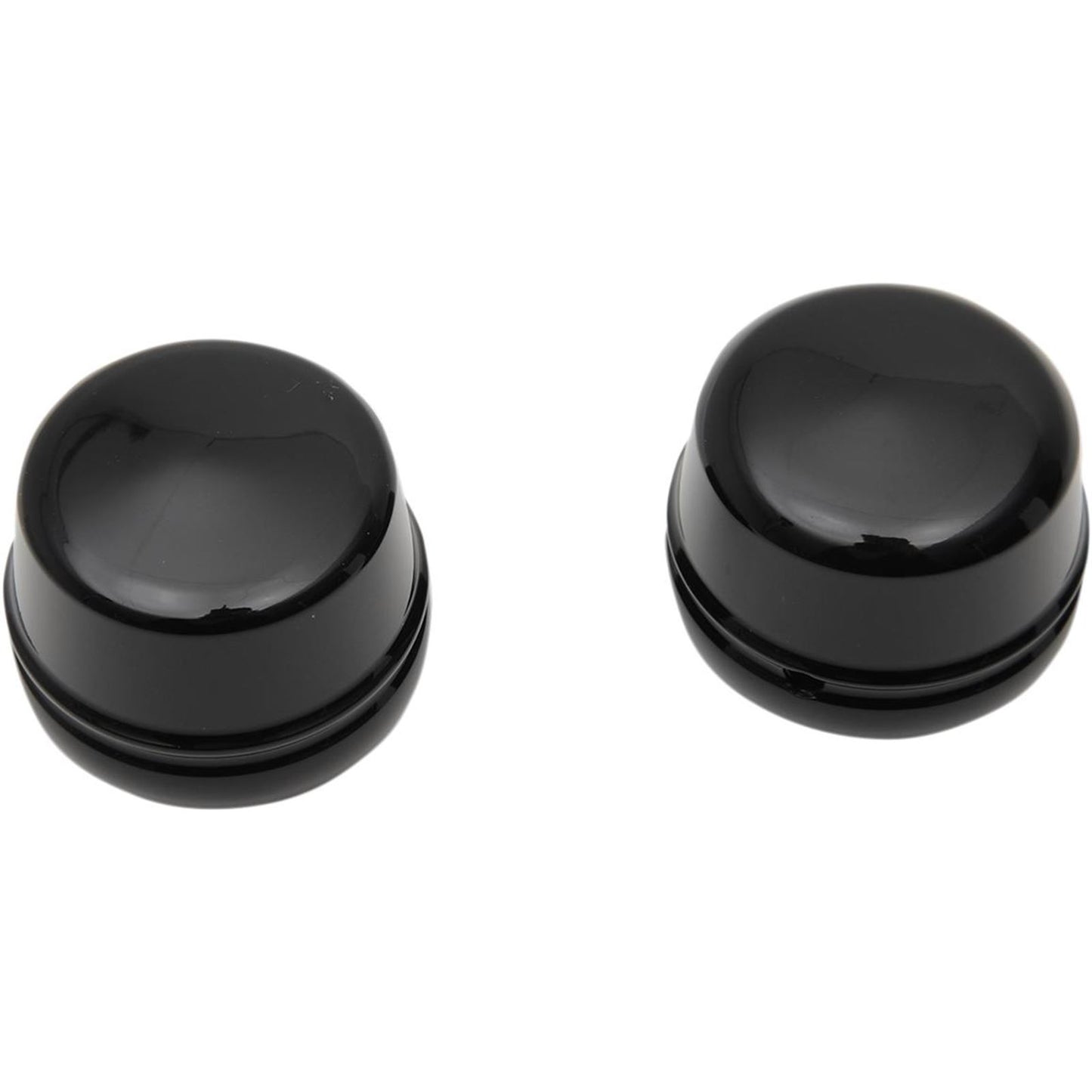 Drag Specialties Axle Caps - Gloss Black - Front - 00-07 FLT 0214-1234_251527