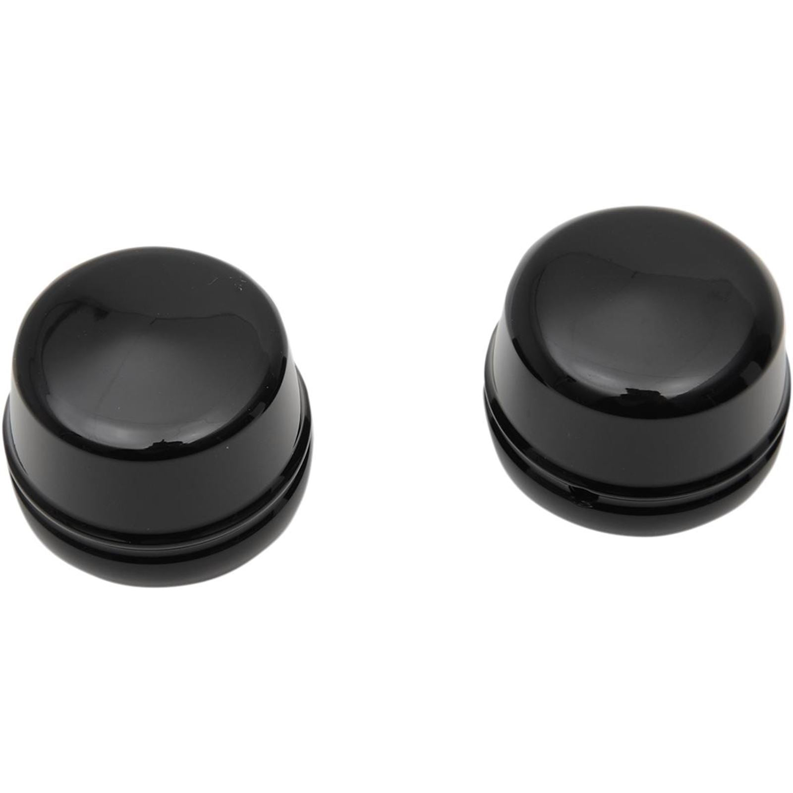 Drag Specialties Axle Caps - Gloss Black - Front - 00-07 FLT 0214-1234_251527