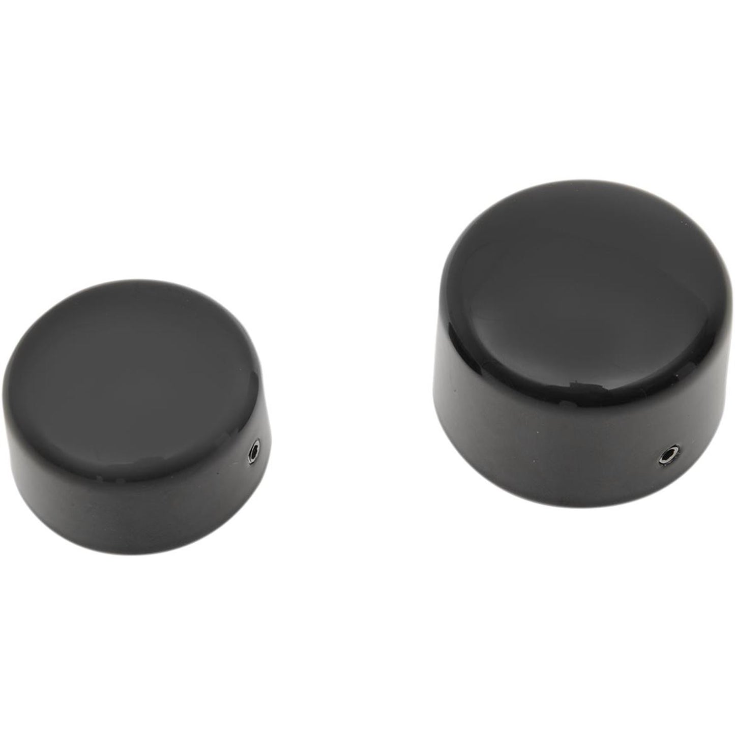 Drag Specialties Axle Caps - Gloss Black - Rear for H-D Softail '08-17 0214-1236_251529