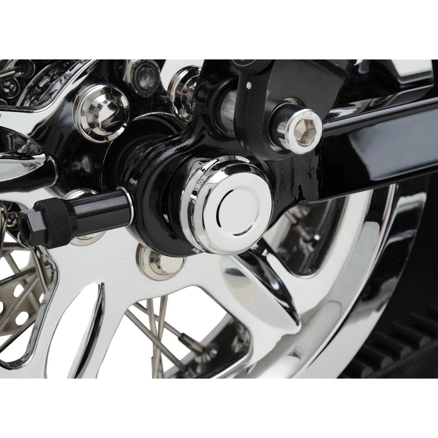 Drag Specialties Axle Cap - Rear - Chrome - XL 0214-0832_251564