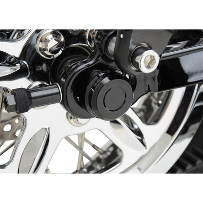 Drag Specialties Axle Cap - Rear - Black - XL 0214-0833_251567