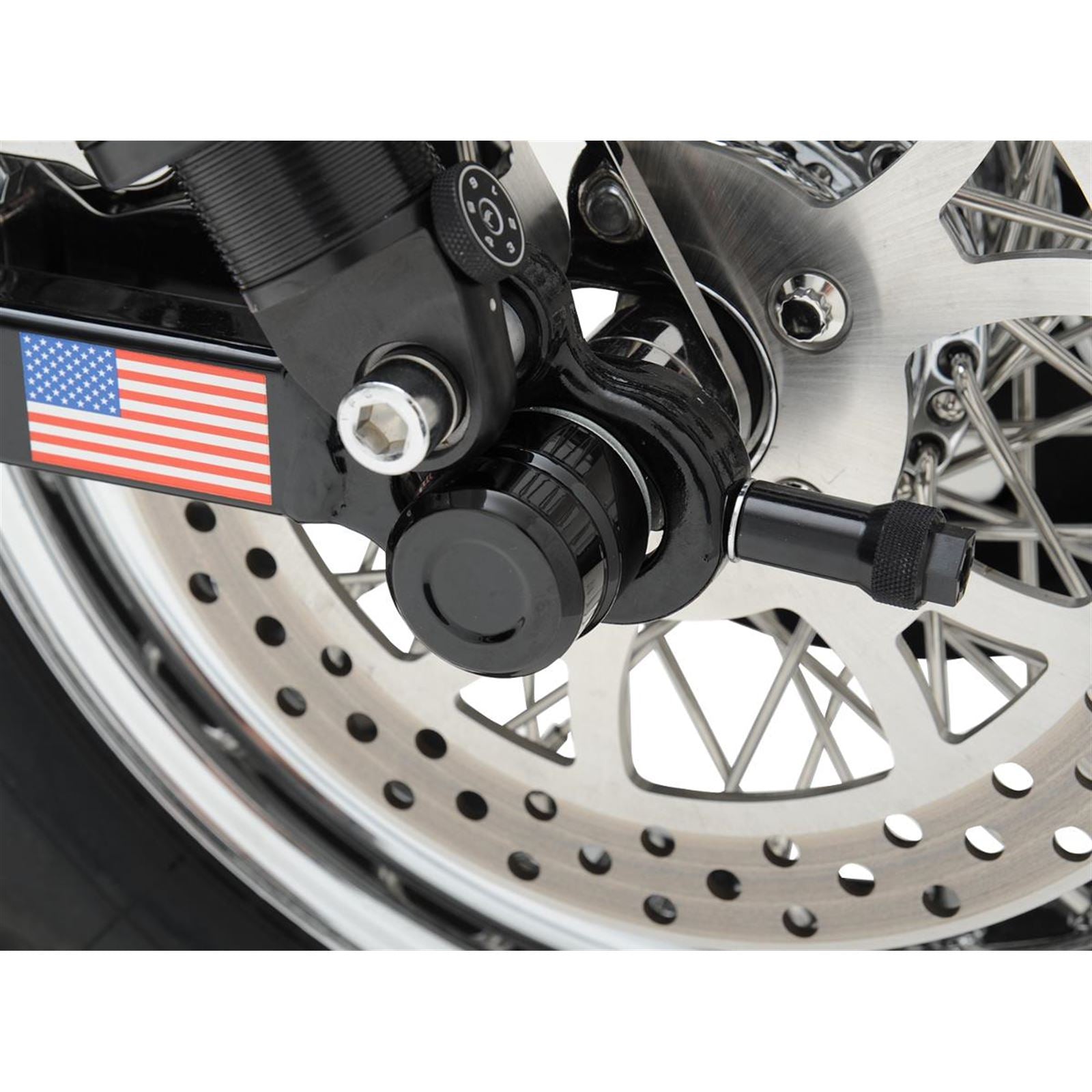 Drag Specialties Axle Cap - Rear - Black - XL 0214-0833_251568