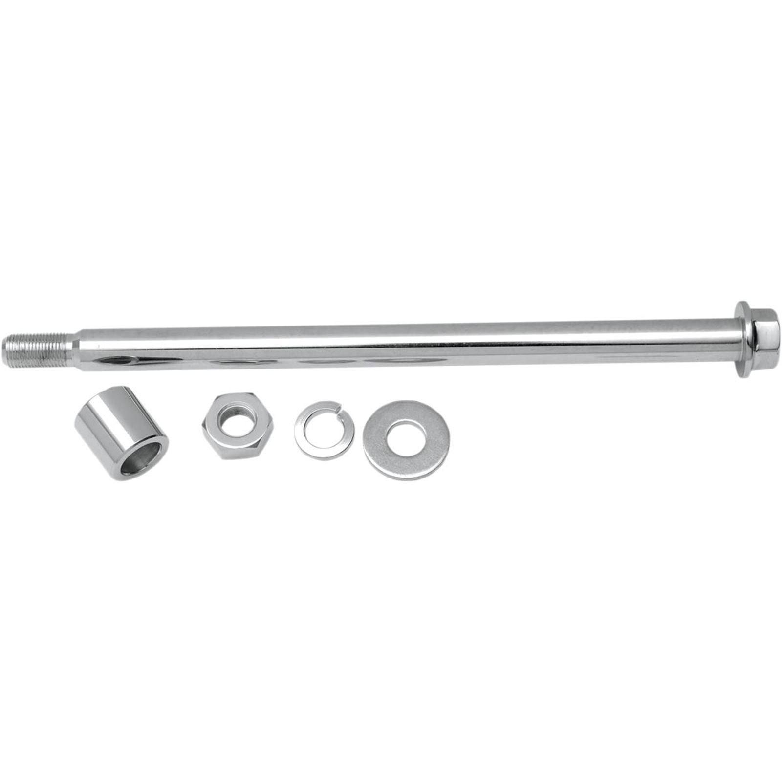 Drag Specialties Axle - Rear - Chrome - Belt - 4 Speed 0214-0582_251588