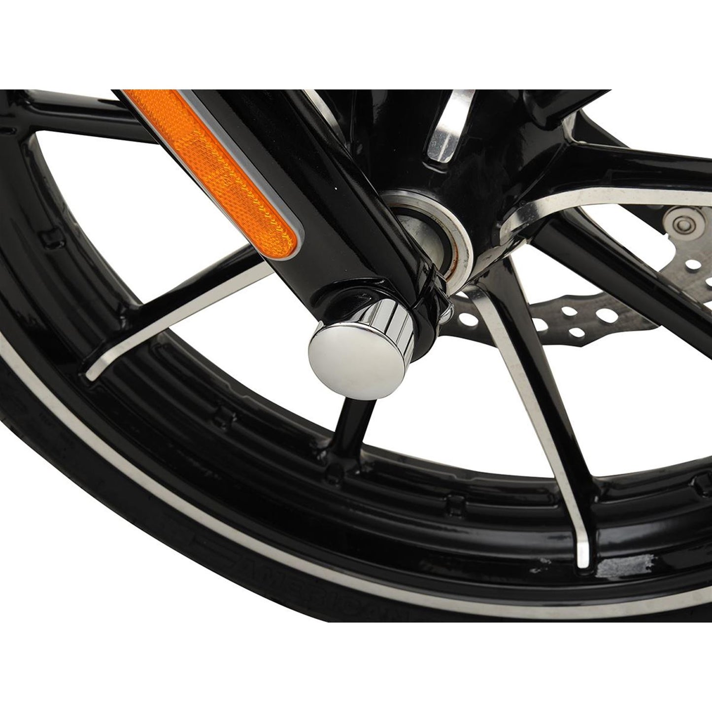 Drag Specialties Axle Caps - Chrome - Front - 08-19 FLT 0214-0374_251595