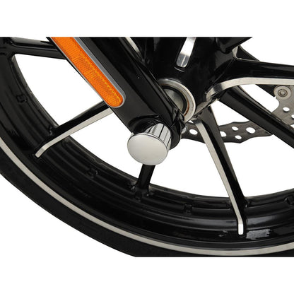 Drag Specialties Axle Caps - Chrome - Front - 08-19 FLT 0214-0374_251595