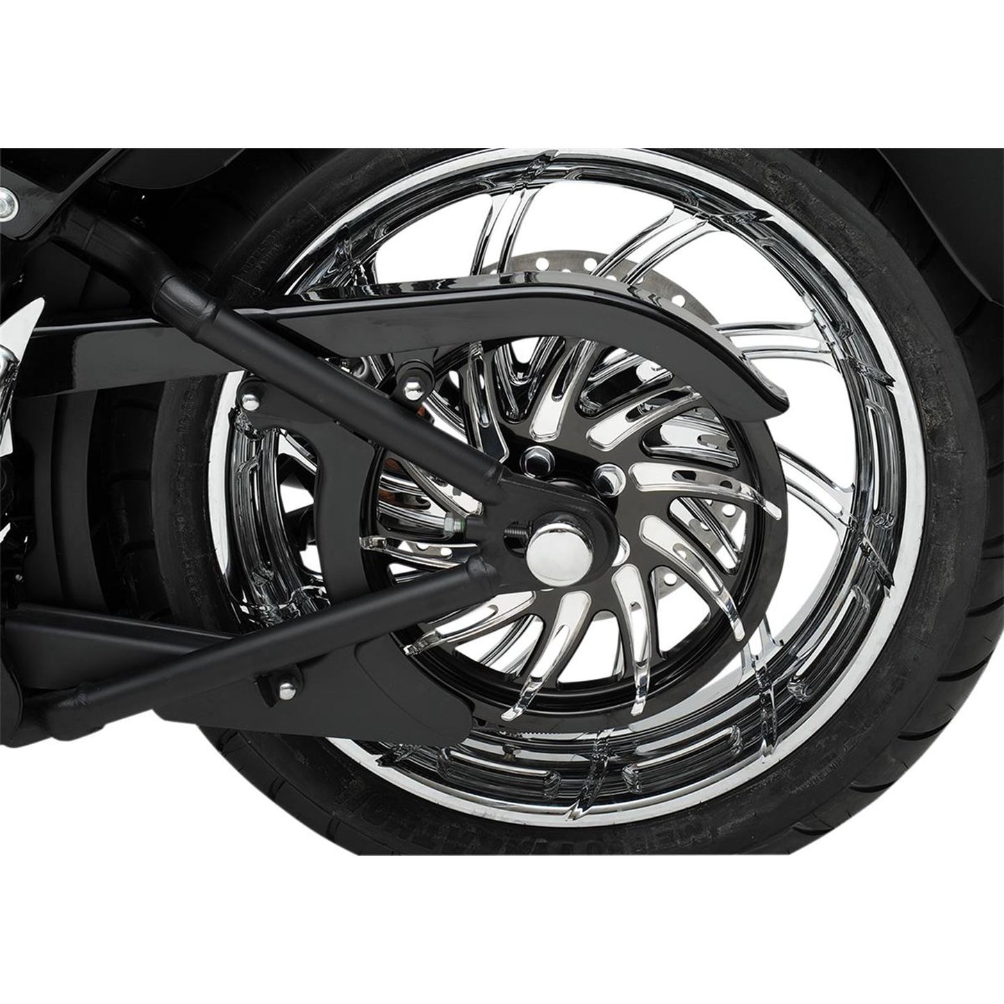 Drag Specialties Axle Caps - Chrome - Rear - 08-17 FXST/FXD 0214-0449_251598