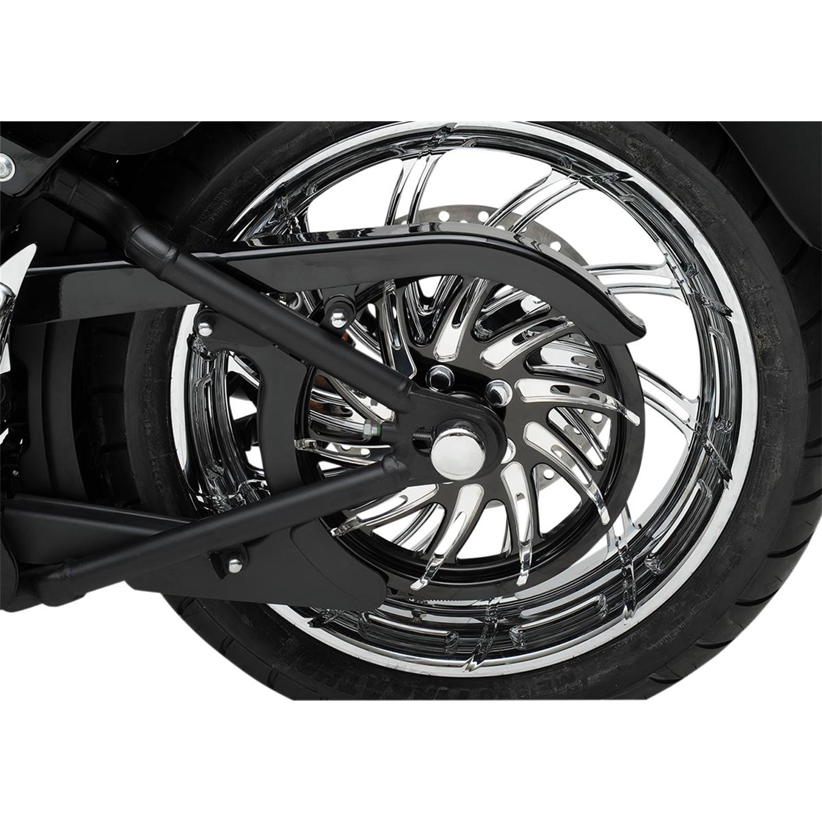 Drag Specialties Axle Caps - Chrome - Rear - 08-17 FXST/FXD 0214-0449_251598