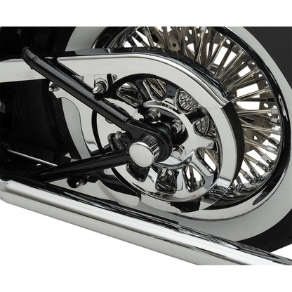 Drag Specialties Axle Caps - Chrome - Rear - 08-17 FXST/FXD 0214-0449_251599