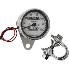 Drag Specialties Mechanical Speedometer/Indicators - Chrome Housing - White Face - 2:1 DS-244135_251605
