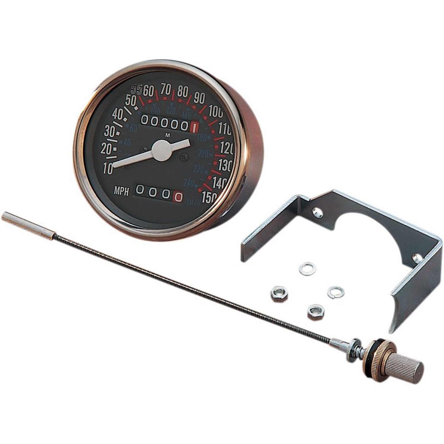 Drag Specialties 3-1/8" Dash Mount Speedometer DS-243864_251641