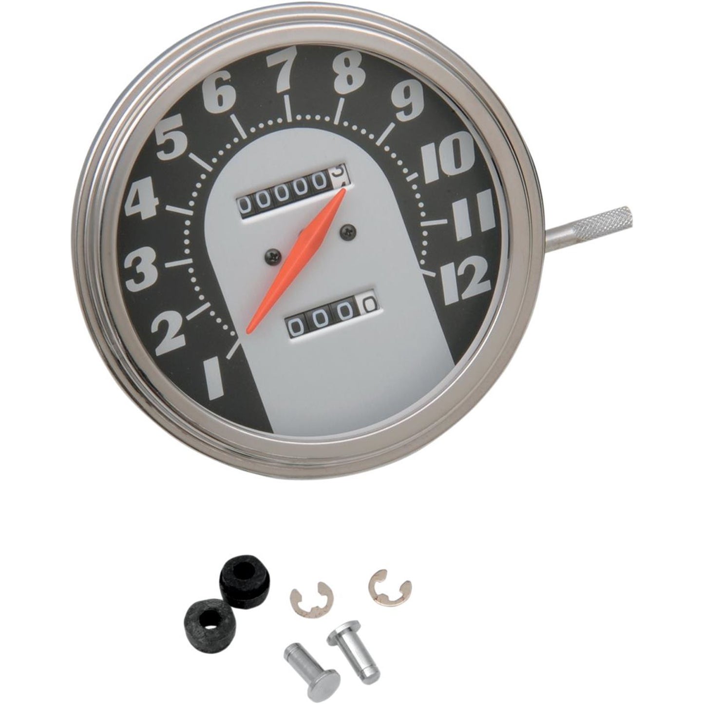 Drag Specialties 5" MPH FL-Style 2:1 Speedometer - '62-'67 Black Face DS-243866_251643
