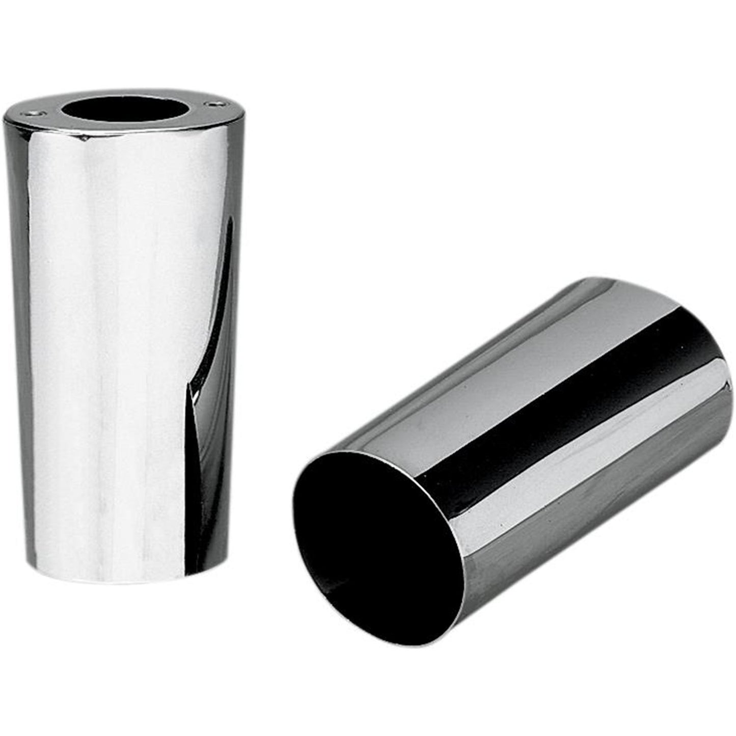 Drag Specialties Fork Slider Covers - Chrome - Smooth - Stock Length  DS-222898_251853