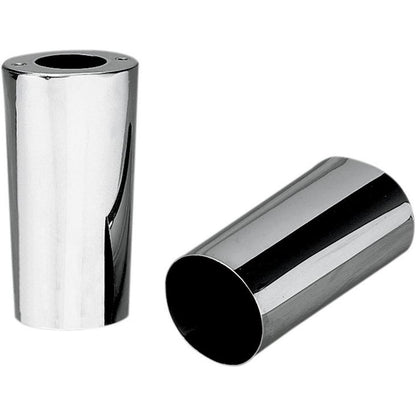 Drag Specialties Fork Slider Covers - Chrome - Smooth - Stock Length  DS-222898_251853