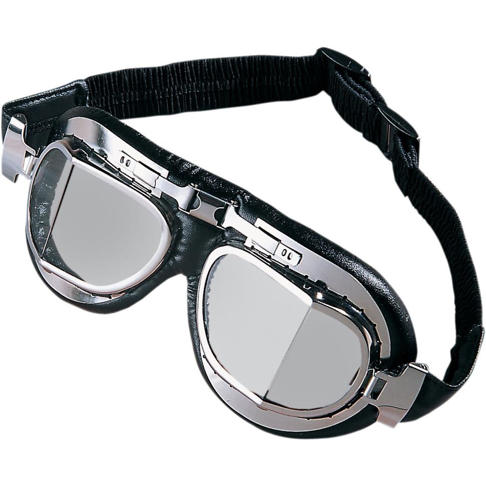 Drag Specialties Red Baron Goggles - Stainless Steel DS-110329_252081