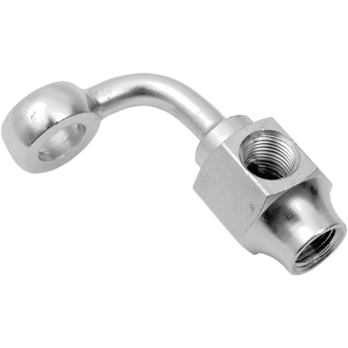 Drag Specialties Banjo Fitting -  3/8"x1/8" NPT 90° - Short DS098301_252152
