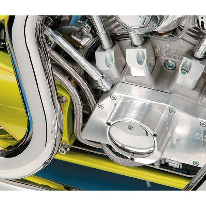 Drag Specialties Braided Oil/Fuel Line - Stainless Steel - 3/8" - 6' DS-096617_252209