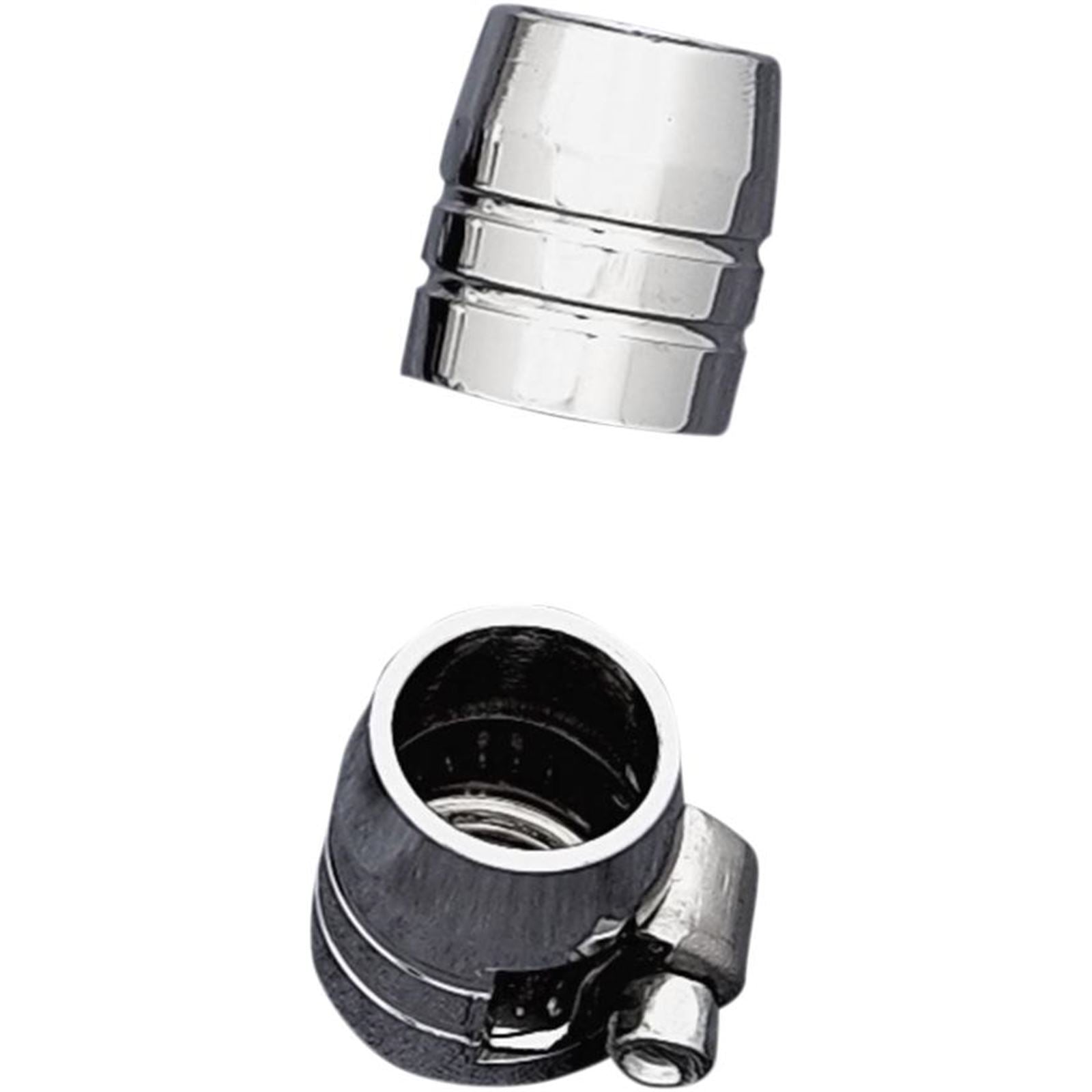 Drag Specialties Chrome Hose Clamp Grooved 1/4" DS-096609_252215