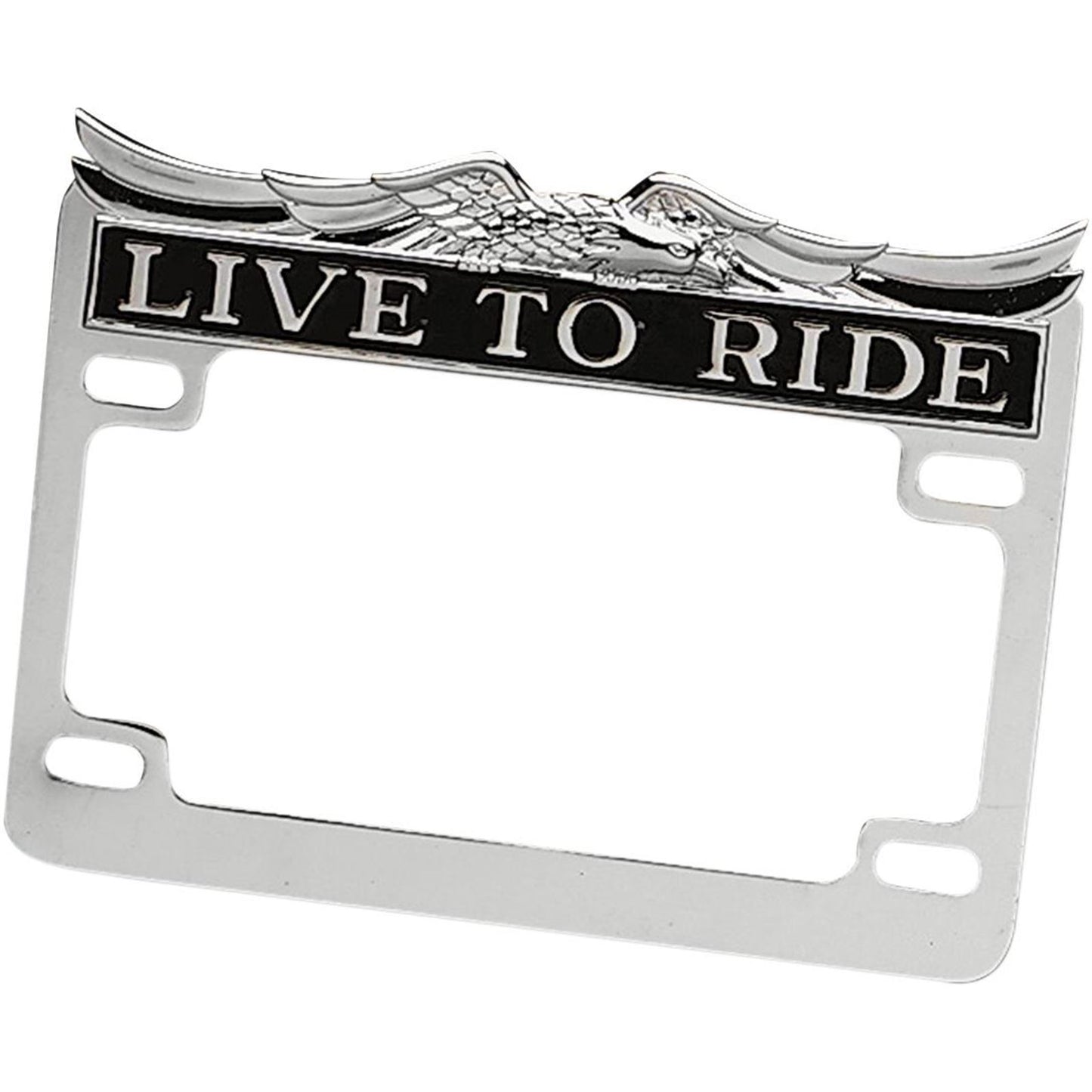 Drag Specialties Chrome Live Ride License Frame DS-720809_252283
