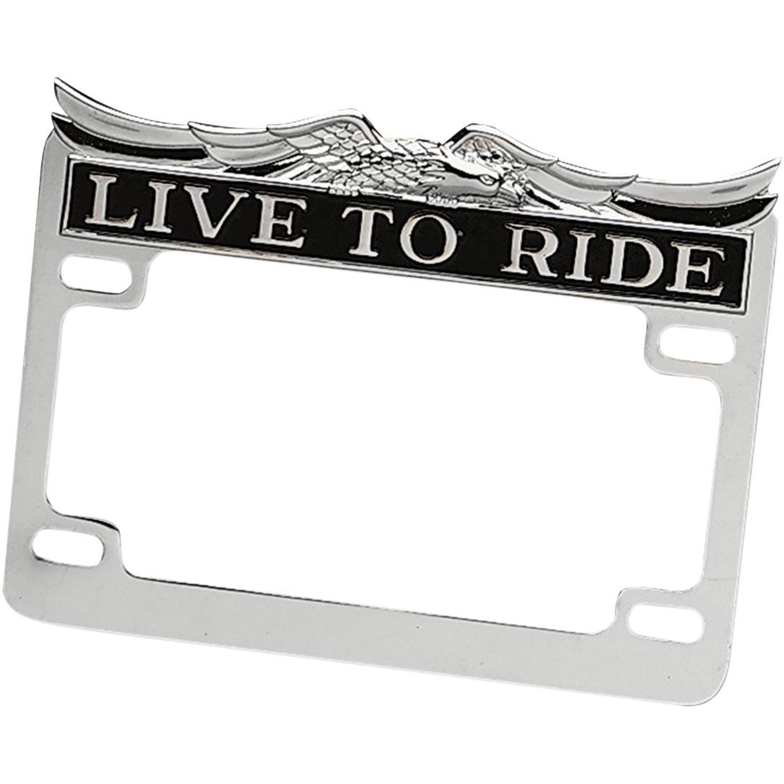 Drag Specialties Chrome Live Ride License Frame DS-720809_252283