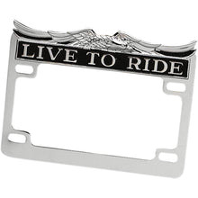 Drag Specialties Chrome Live Ride License Frame DS-720809_252283