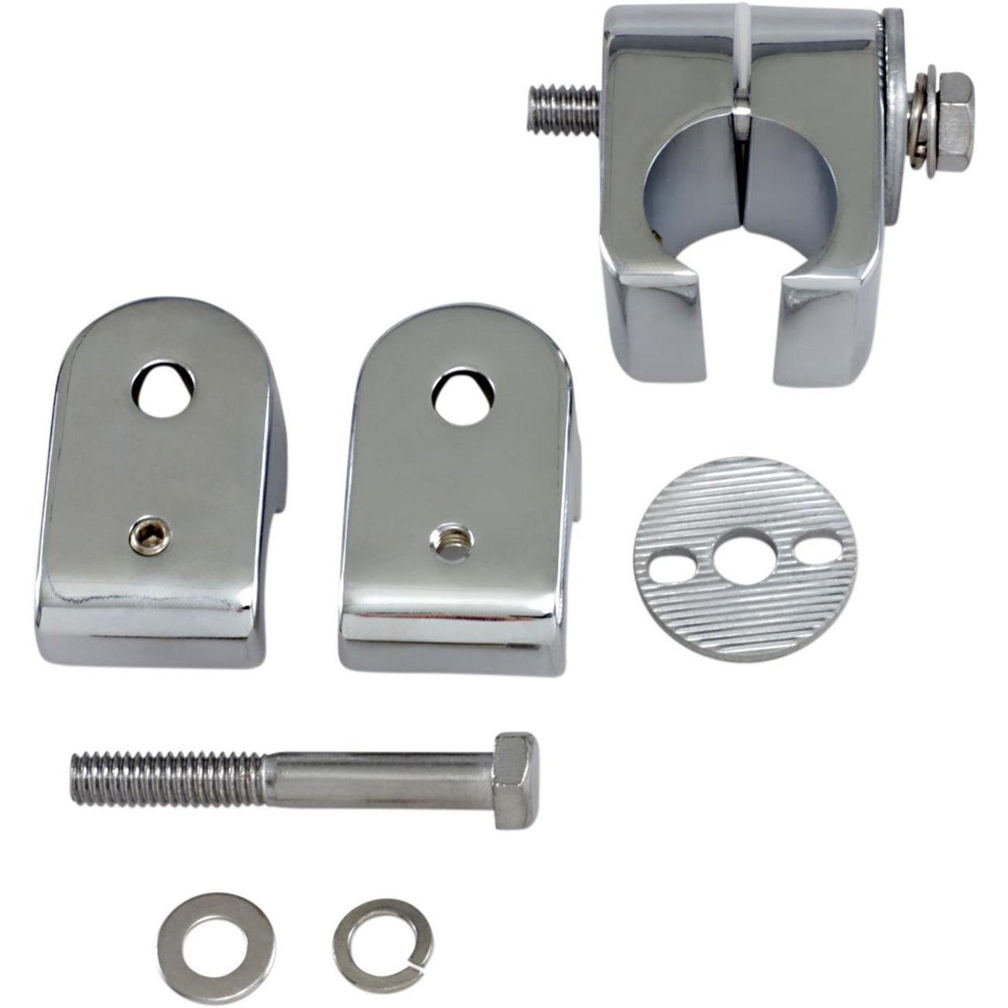 Drag Specialties Universal Engine Guard Clamps - Chrome - 1" DS-720218_252291