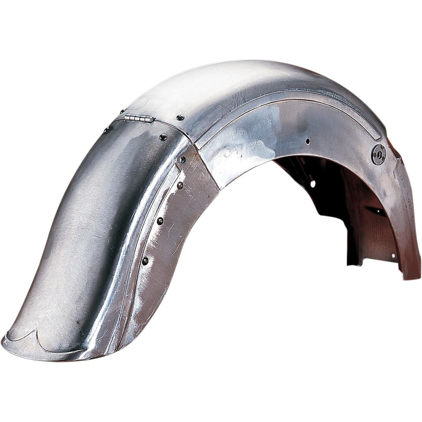 Drag Specialties Hinged Read Fender - Raw - Steel DS-393489_252384