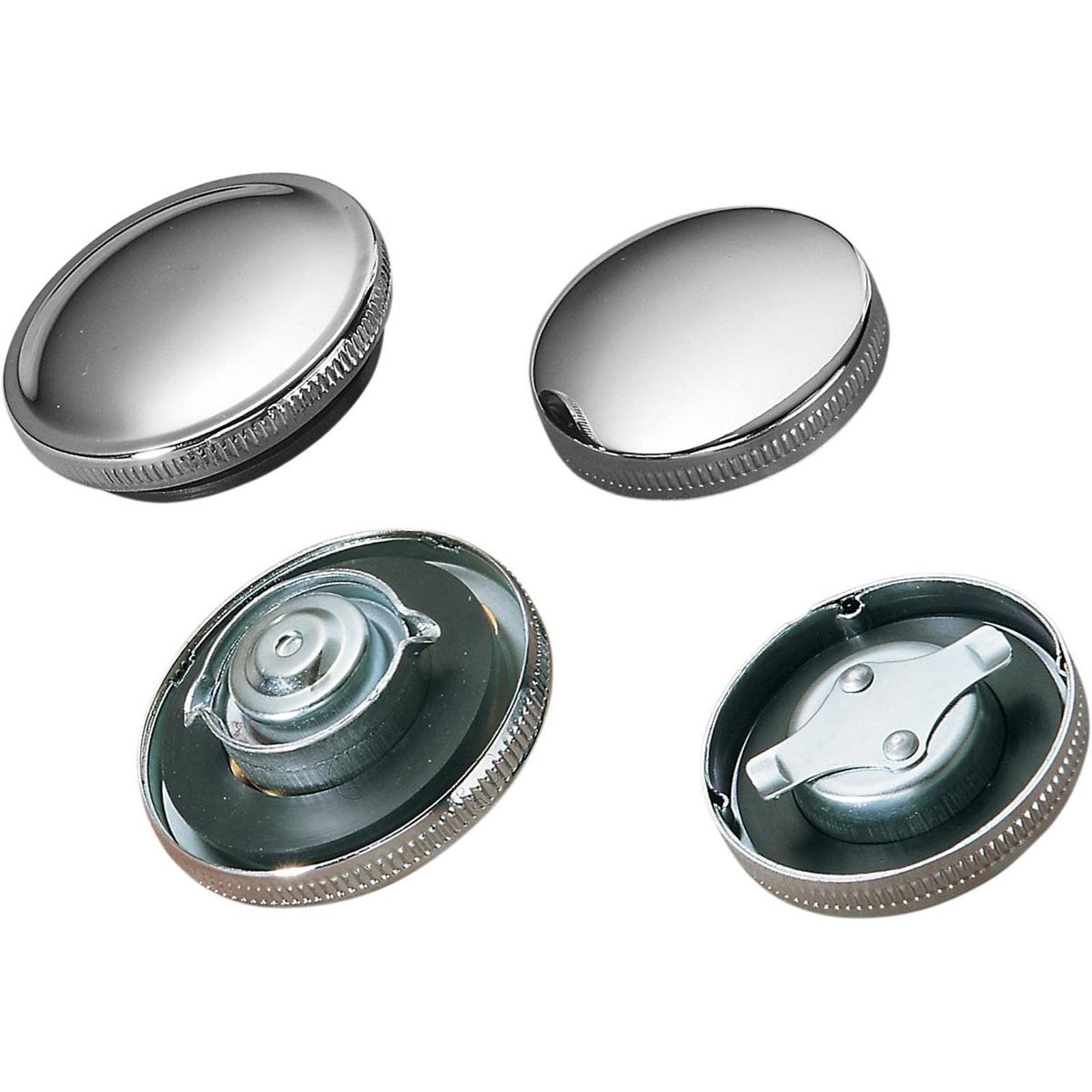 Drag Specialties Gas Cap - Chrome - Non-Vented DS-390194_252465