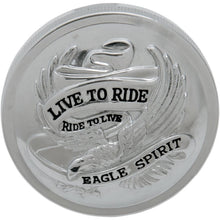 Drag Specialties Live To Ride Gas Cap - Chrome - Non- Vented DS-390137_252477